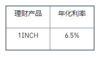 币安宝及币安Staking上线1INCH高收益活动,年化高达63.69%