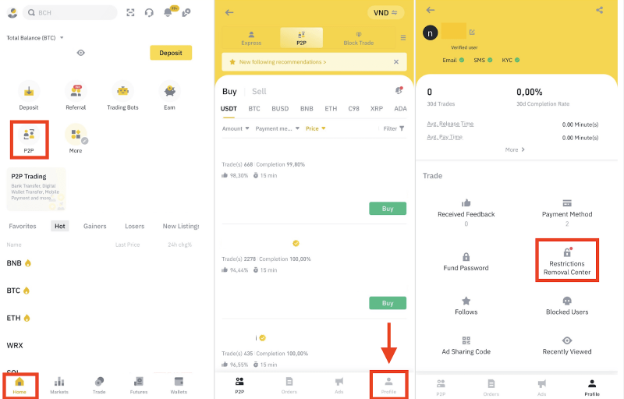 使用币安App如何解除我的币安C2C账户暂停、删除负面评论、以及恢复成交率