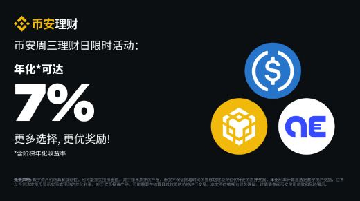 币安周三理财日：新限时活动不容错过（2024-07-03）